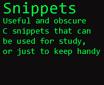 C Snippets